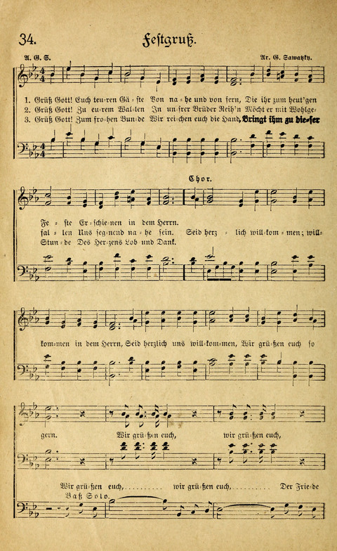 Sänger-Bote: ein Liederbuch für Kirche und Haus (4th. ed.) page 38