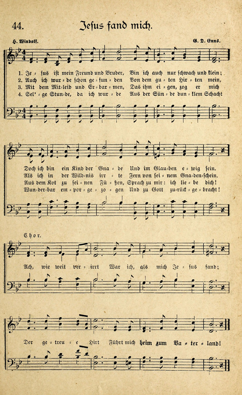 Sänger-Bote: ein Liederbuch für Kirche und Haus (4th. ed.) page 49