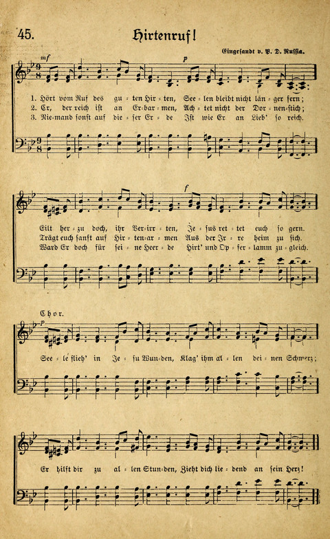 Sänger-Bote: ein Liederbuch für Kirche und Haus (4th. ed.) page 50