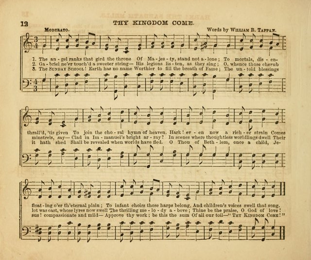 The Silver Chime: a cluster of Sabbath school melodies, tunes, sentences, chants, etc., for the use of children and teachers in their school exercises, devotions, and recreations, to which is added... page 10