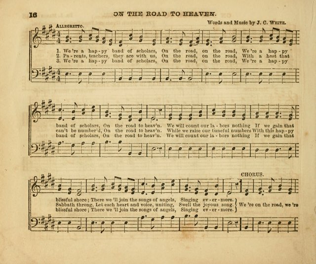 The Silver Chime: a cluster of Sabbath school melodies, tunes, sentences, chants, etc., for the use of children and teachers in their school exercises, devotions, and recreations, to which is added... page 14