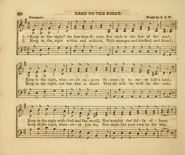 The Silver Chime: a cluster of Sabbath school melodies, tunes, sentences, chants, etc., for the use of children and teachers in their school exercises, devotions, and recreations, to which is added... page 38