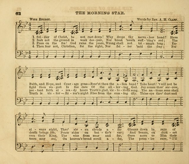 The Silver Chime: a cluster of Sabbath school melodies, tunes, sentences, chants, etc., for the use of children and teachers in their school exercises, devotions, and recreations, to which is added... page 60