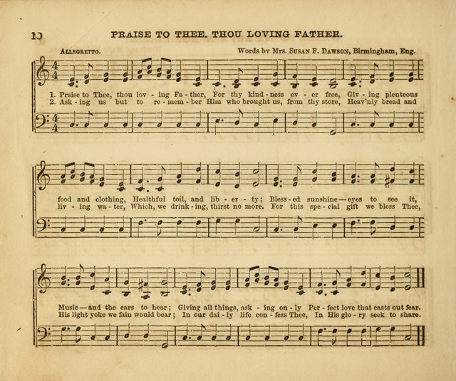 The Silver Chime: a cluster of Sabbath school melodies, tunes, sentences, chants, etc., for the use of children and teachers in their school exercises, devotions, and recreations, to which is added... page 8