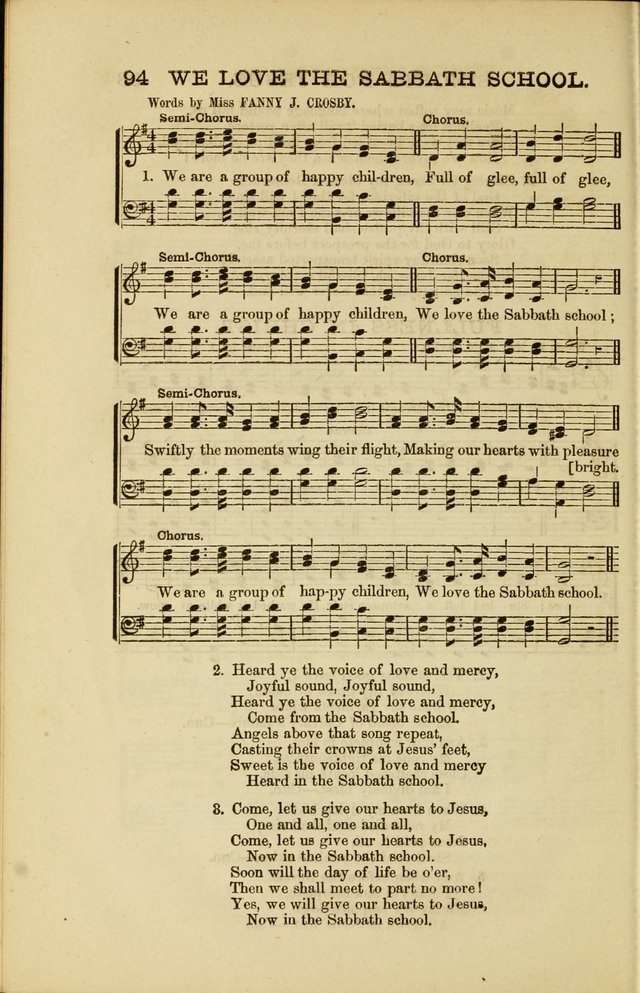 Sabbath Carols : A New Collection of Music and Hymns page 93