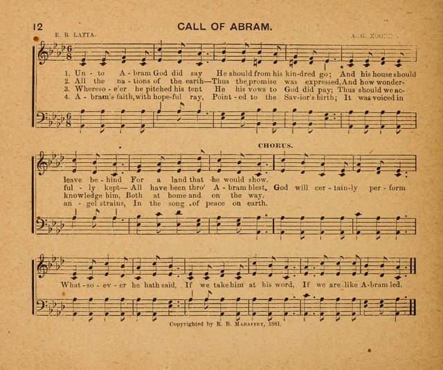 Sabbath Carols: a compilation of original, new, and beautiful music specially adapted for the Sabbath School (also an excellent book for Praise Meetings, Social Gatherings, and the Home Circle) page 12