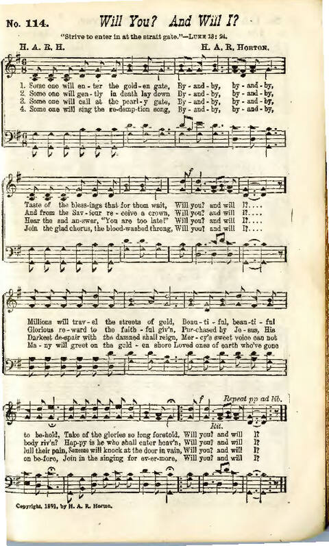 Song Crown: A new compilation of Sweet Gospel Songs page 115