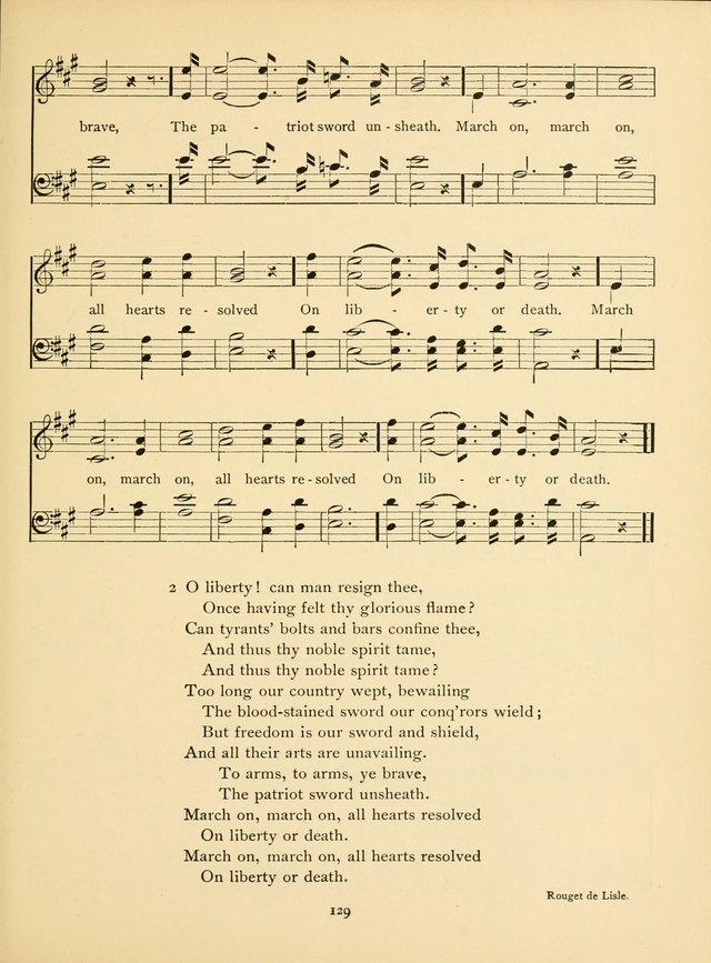 School and College Hymnal: a collection of hymns and of selections for responsive readings page 131