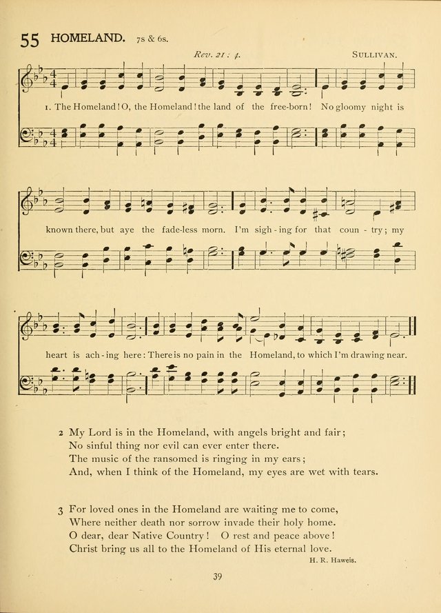 School and College Hymnal: a collection of hymns and of selections for responsive readings page 41