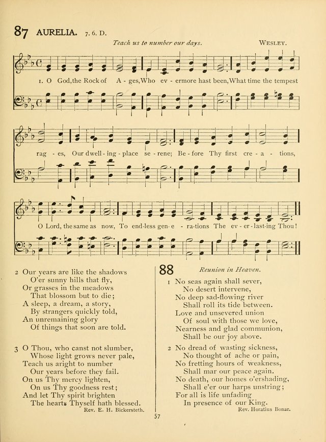 School and College Hymnal: a collection of hymns and of selections for responsive readings page 59