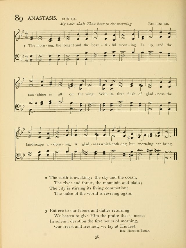 School and College Hymnal: a collection of hymns and of selections for responsive readings page 60