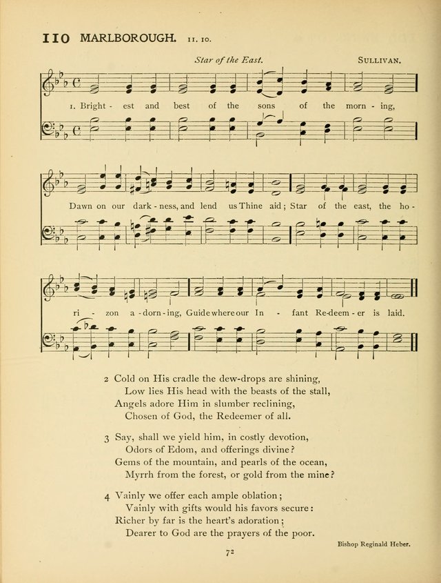 School and College Hymnal: a collection of hymns and of selections for responsive readings page 74