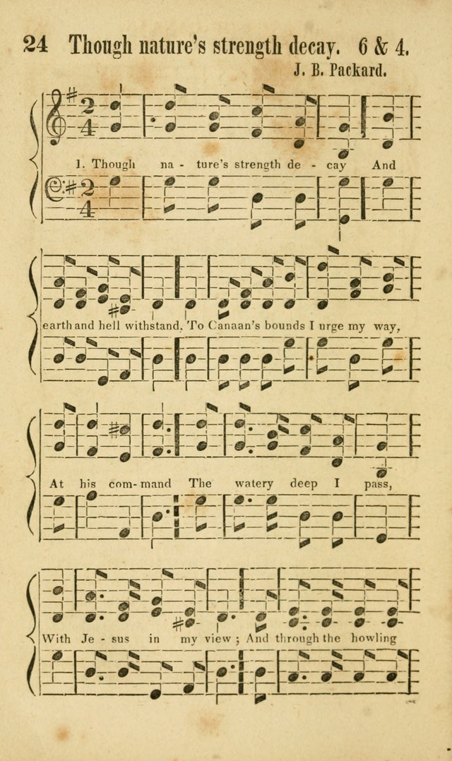 Songs of Canaan, or the Millennial Harmonist: a collection of hymns and tunes designed for social devotion page 29