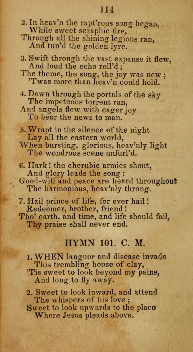 Social and Camp-meeting Songs, for the Pious (9th ed. enl.) page 114