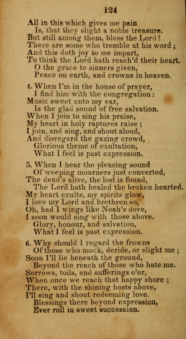 Social and Camp-meeting Songs, for the Pious (9th ed. enl.) page 124
