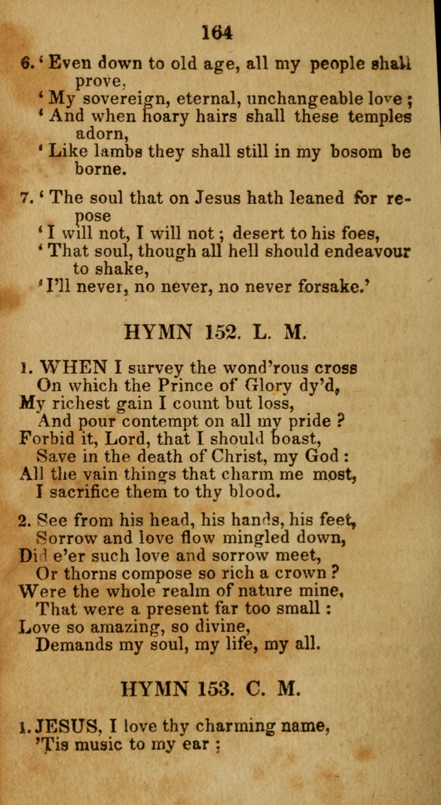 Social and Camp-meeting Songs, for the Pious (9th ed. enl.) page 164