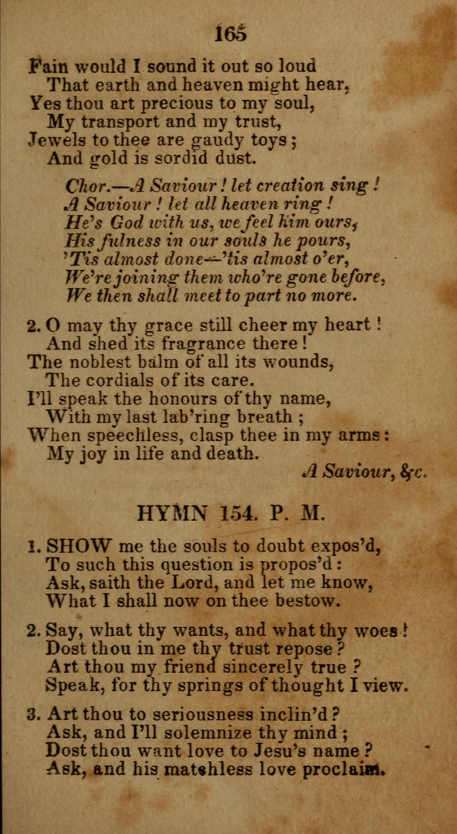 Social and Camp-meeting Songs, for the Pious (9th ed. enl.) page 165