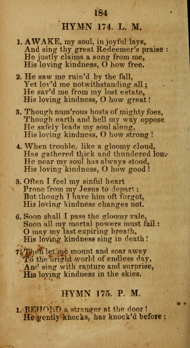 Social and Camp-meeting Songs, for the Pious (9th ed. enl.) page 184