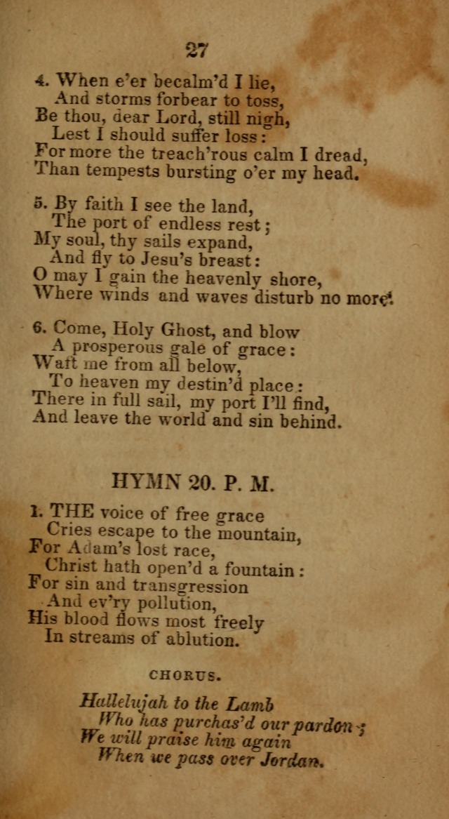 Social and Camp-meeting Songs, for the Pious (9th ed. enl.) page 27