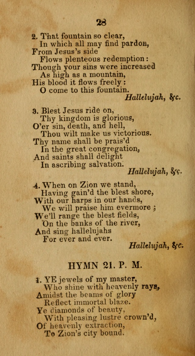 Social and Camp-meeting Songs, for the Pious (9th ed. enl.) page 28