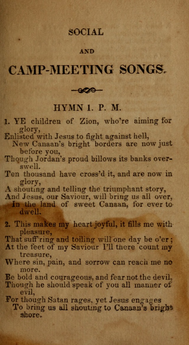 Social and Camp-meeting Songs, for the Pious (9th ed. enl.) page 3