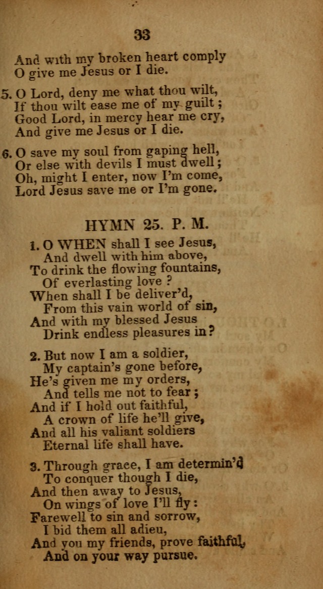 Social and Camp-meeting Songs, for the Pious (9th ed. enl.) page 33