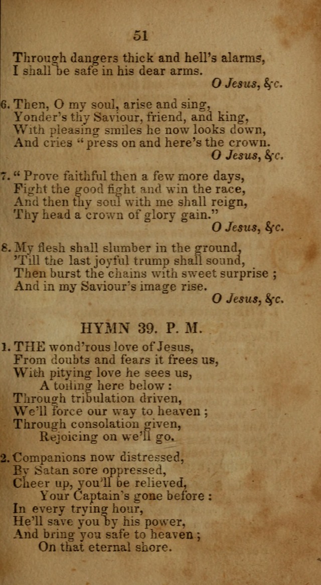 Social and Camp-meeting Songs, for the Pious (9th ed. enl.) page 51