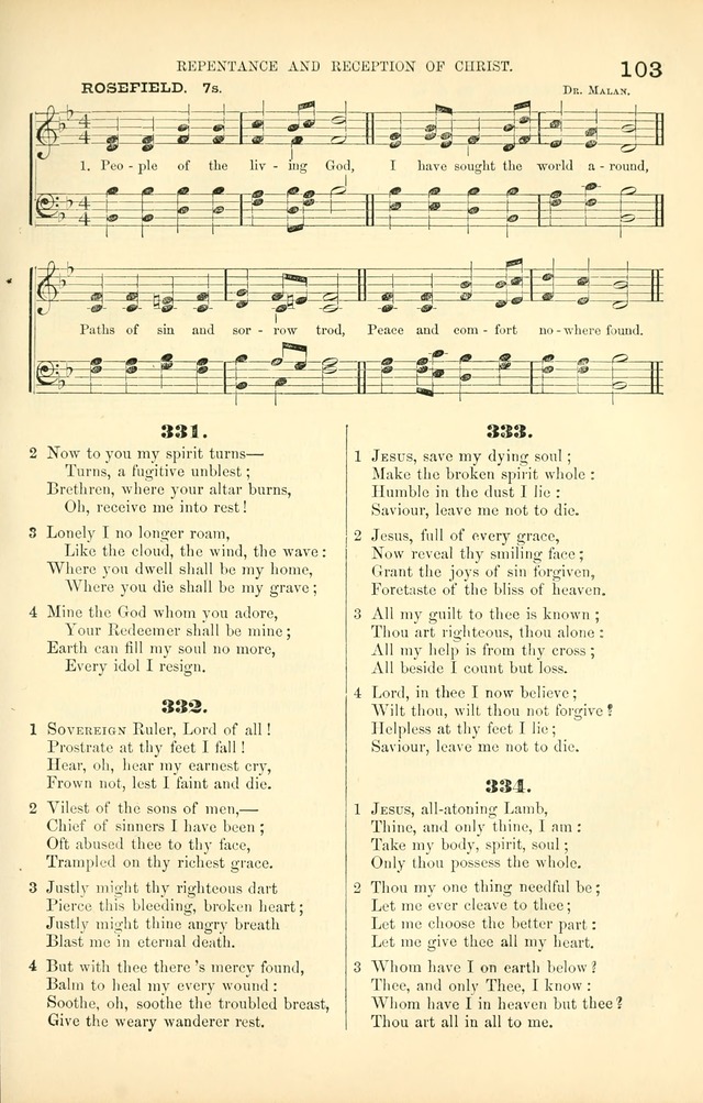 Songs for Christian worship in the Chapel and Family: selected from the "Songs of the church" page 116