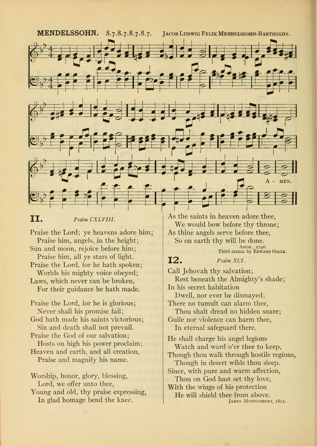 Services for Congregational Worship. The New Hymn and Tune Book page 100
