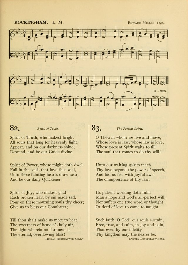 Services for Congregational Worship. The New Hymn and Tune Book page 149