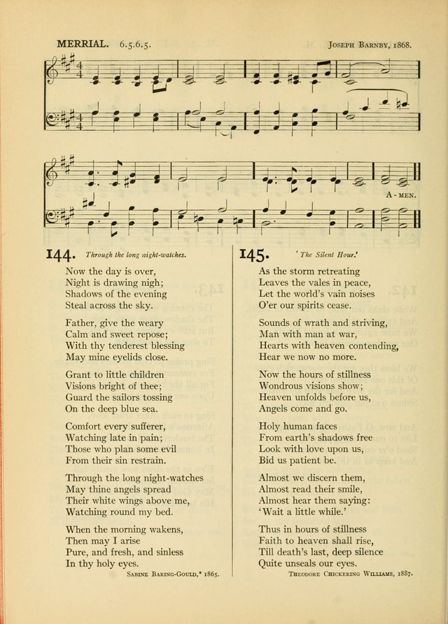 Services for Congregational Worship. The New Hymn and Tune Book page 186