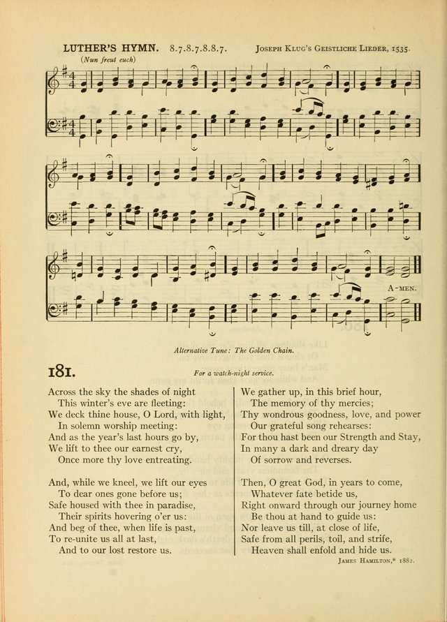 Services for Congregational Worship. The New Hymn and Tune Book page 214