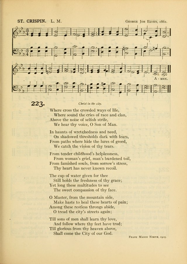 Services for Congregational Worship. The New Hymn and Tune Book page 251