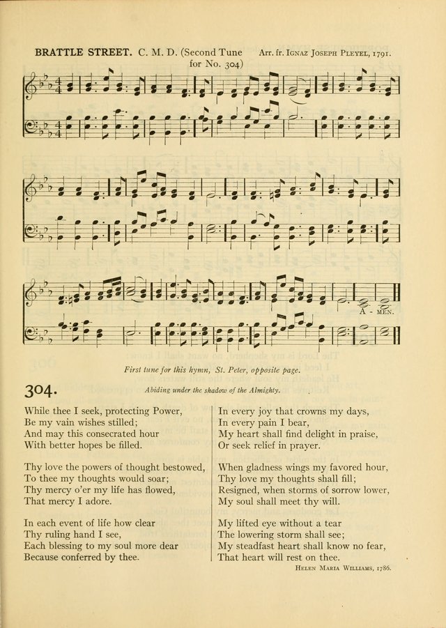 Services for Congregational Worship. The New Hymn and Tune Book page 307