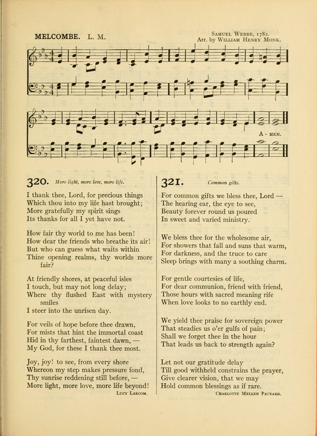 Services for Congregational Worship. The New Hymn and Tune Book page 319