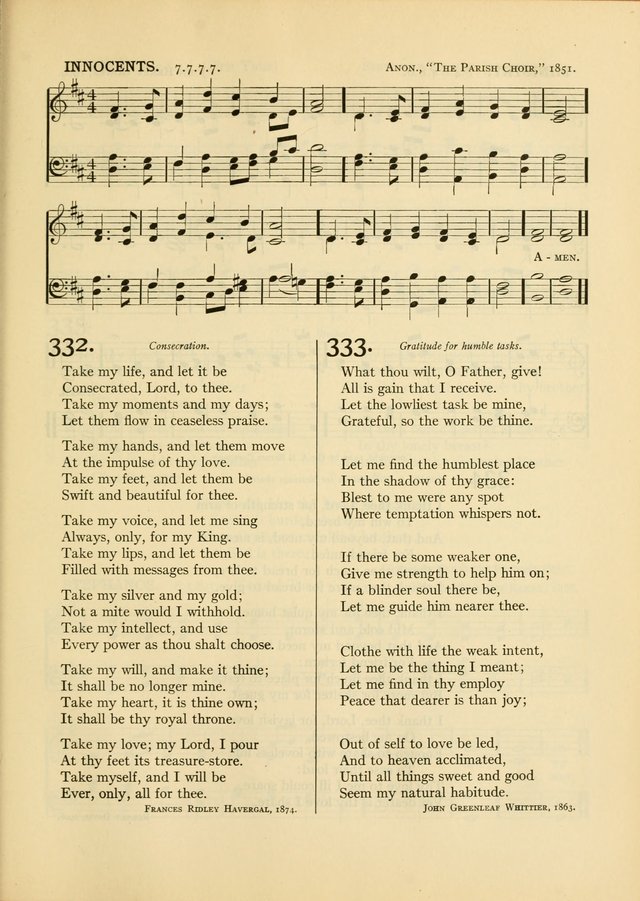 Services for Congregational Worship. The New Hymn and Tune Book page 327