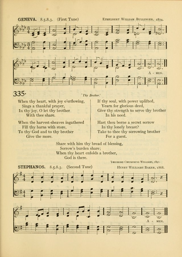 Services for Congregational Worship. The New Hymn and Tune Book page 329