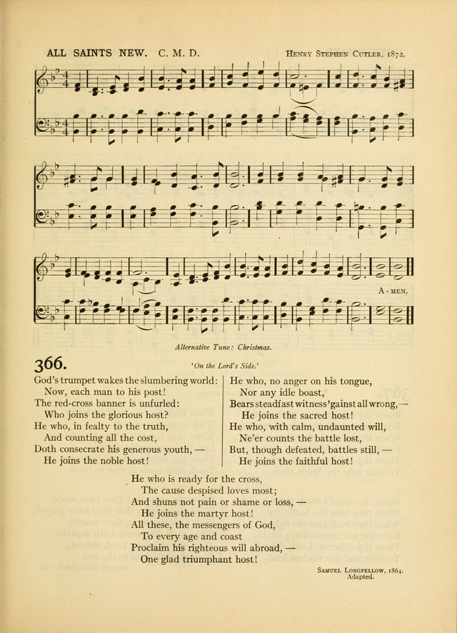 Services for Congregational Worship. The New Hymn and Tune Book page 347