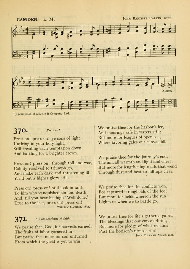 Services for Congregational Worship. The New Hymn and Tune Book page 351