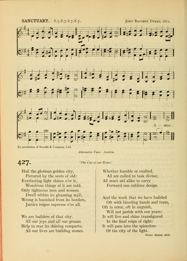 Services for Congregational Worship. The New Hymn and Tune Book page 392