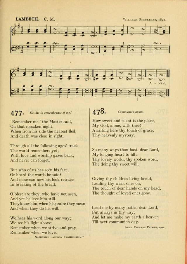 Services for Congregational Worship. The New Hymn and Tune Book page 429