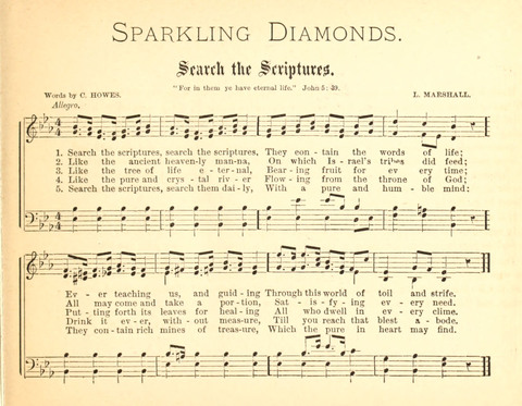 Sparkling Diamonds: a collection of new music for Sabbath School, gospel meetings, and the home circle page 3