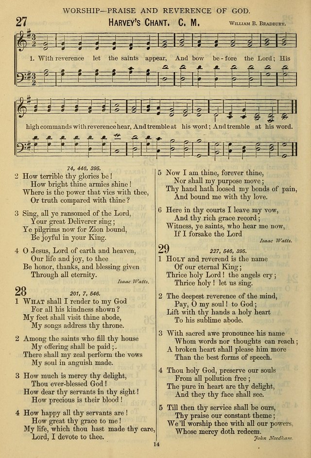 The Seventh-Day Adventist Hymn and Tune Book: for use in divine worship page 14