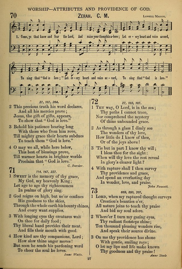 The Seventh-Day Adventist Hymn and Tune Book: for use in divine worship page 27