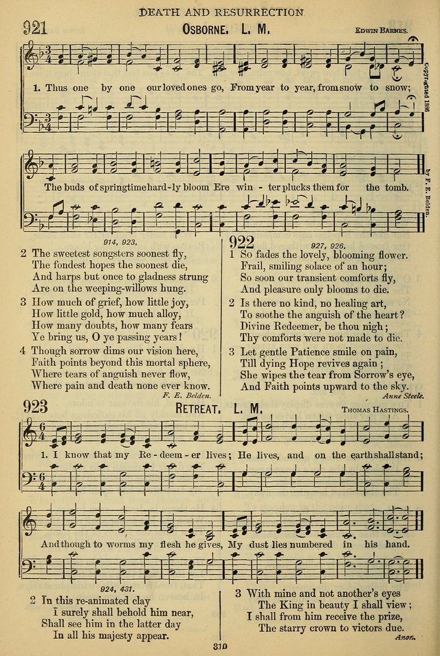 The Seventh-Day Adventist Hymn and Tune Book: for use in divine worship page 310