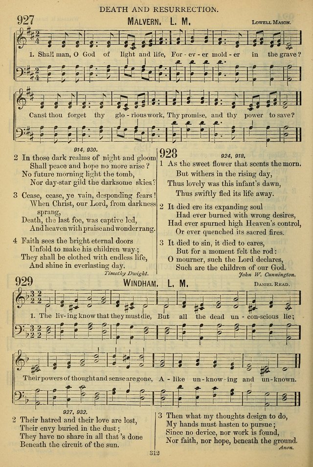 The Seventh-Day Adventist Hymn and Tune Book: for use in divine worship page 312