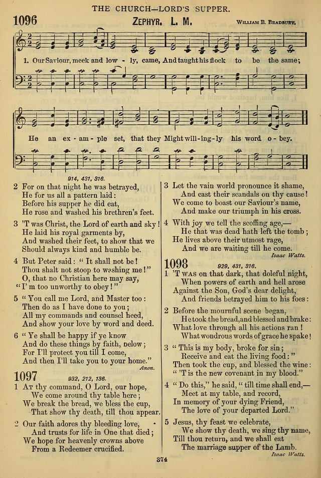 The Seventh-Day Adventist Hymn and Tune Book: for use in divine worship page 374