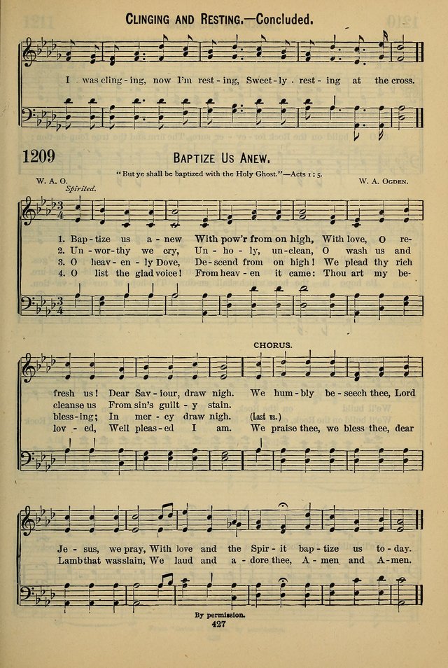 The Seventh-Day Adventist Hymn and Tune Book: for use in divine worship page 427