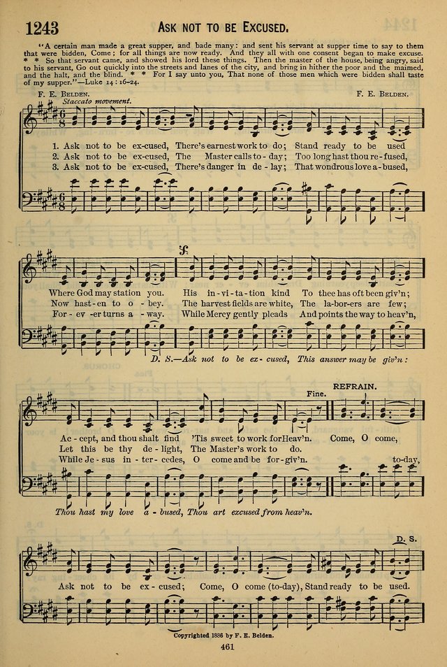 The Seventh-Day Adventist Hymn and Tune Book: for use in divine worship page 461