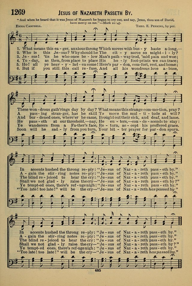 The Seventh-Day Adventist Hymn and Tune Book: for use in divine worship page 485